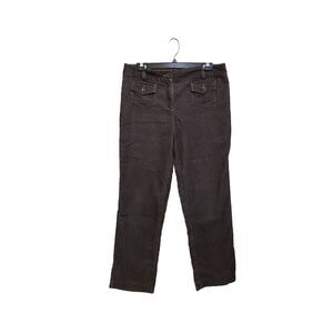 ANN TAYLOR MARGO BROWN CORDUROY  WOMEN PANTS SIZE 8